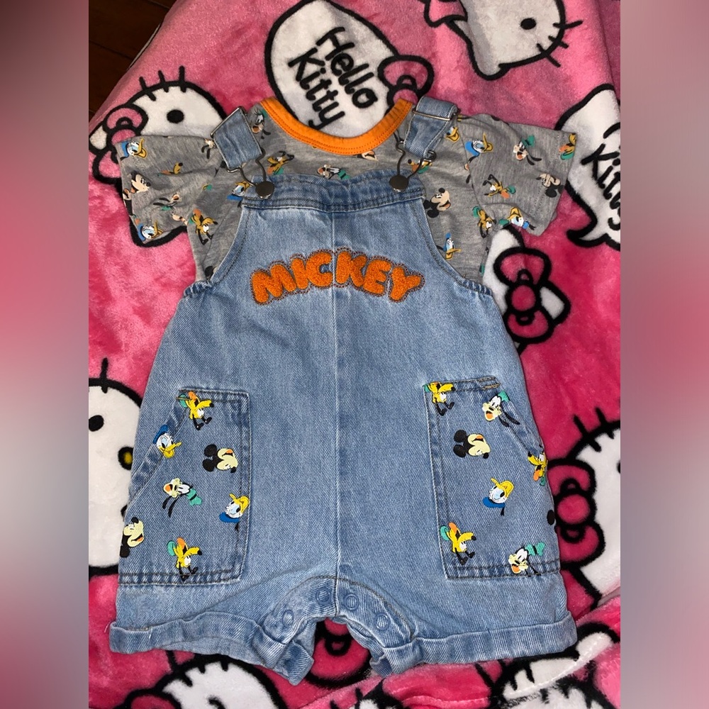 Mickey Overalls 2pc 🐭